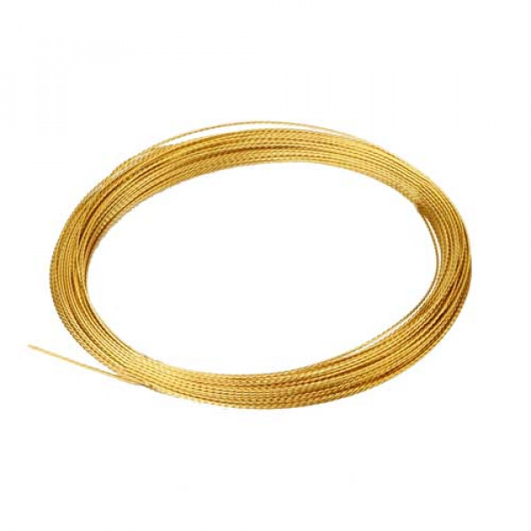 Gevlochten snijdraad goudkleurig 22 meter