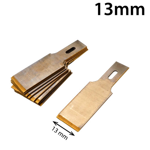 Beitelmesjes (10st ) Sponningschraper Titan coating 13mm 