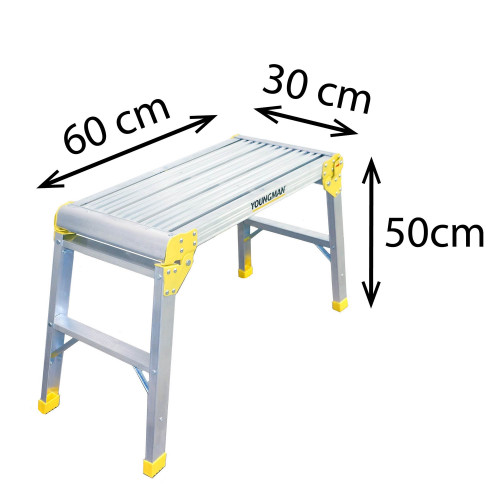 Opvouwbaar platform 60x30cm hoogte 50cm