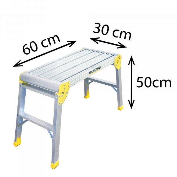 Opvouwbaar platform 60x30cm hoogte 50cm