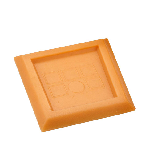 Afstrijkplaatje 8x9cm, beige