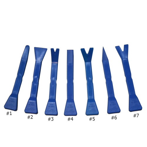 Set kunststof spatels (7 stuks) voor panelen en clips