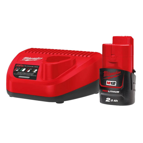 Milwaukee M12 accu en lader compleet