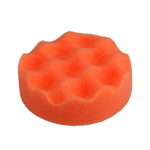 Stevige schuimspons oranje Ø 76mm