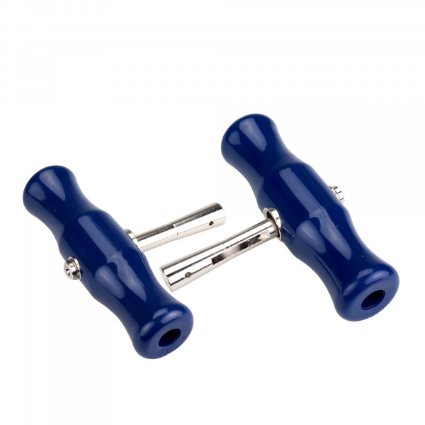 Set (2) handgrepen tbv snijdraad, blauw                        
