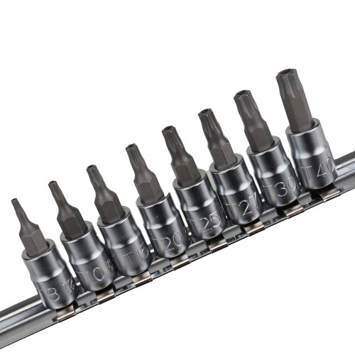 1/4" DR. Sterbit sabotagebestendig bitdoppenrailset 8-delig