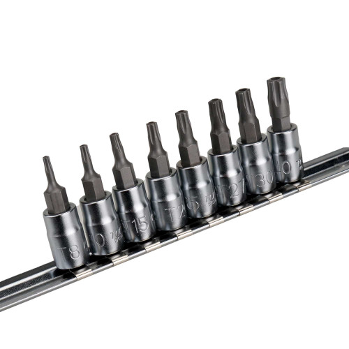1/4" DR. Pentagram bitdoppenrailset 8-delig