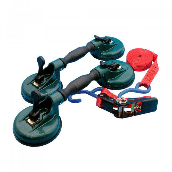 Zuigheffer set 2x11,5cm flexibel met spanband