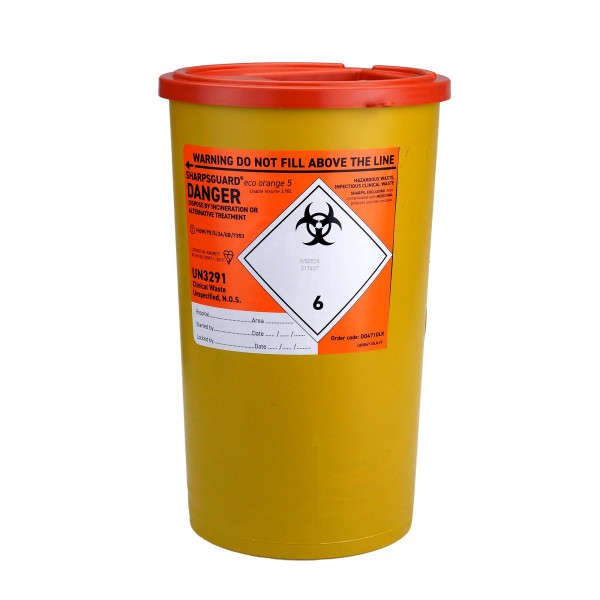 5 Liter afvalbox voor scherpe voorwerpen