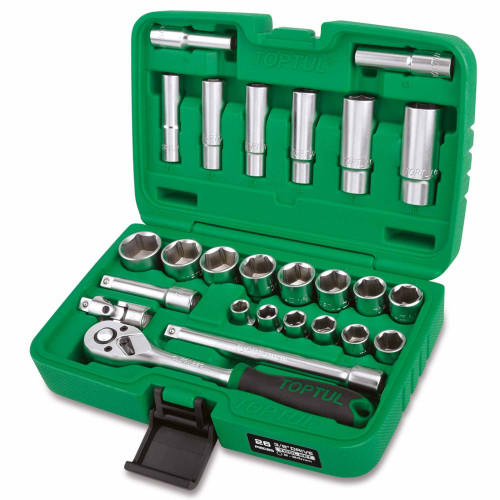 Metrische doppenset 26-delig 3/8" 