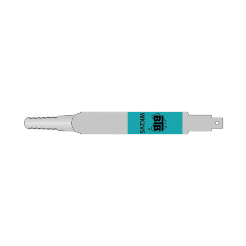 BTB WK2VS medium vlak V-vormig mes, gekarteld, 240mm