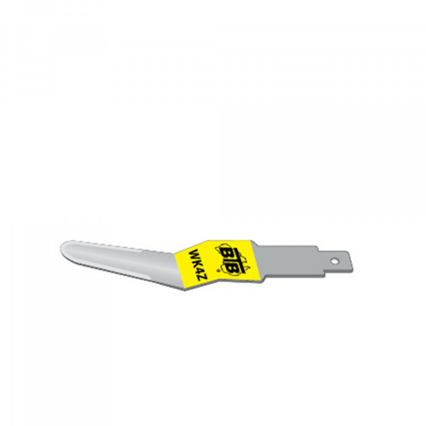 BTB  WK4Z  gebogen mes, gezet, 140mm