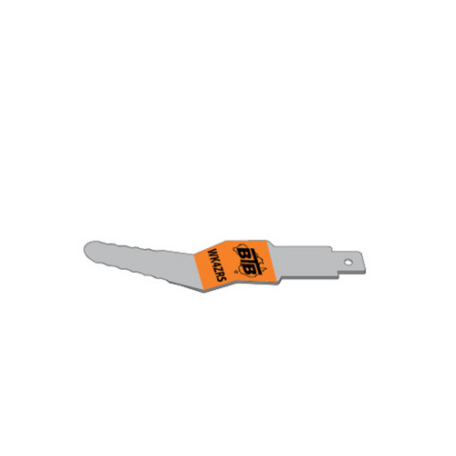 BTB WK4ZRS omgekeerd gebogen mes, gekarteld, gezet, 140mm