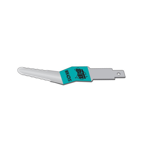 BTB WK4ZVS gebogen V-vormig mes, gekarteld, gezet, 140mm