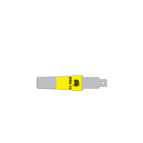 BTB WK6-15 Sponningschraper mes, 125mm, 15mm breed