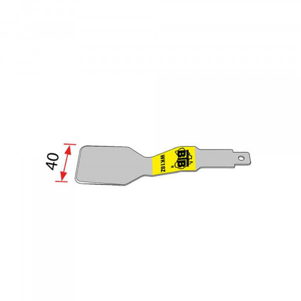 BTB WK18Z Breed vlak mes 140mm, 40mm breed gezet