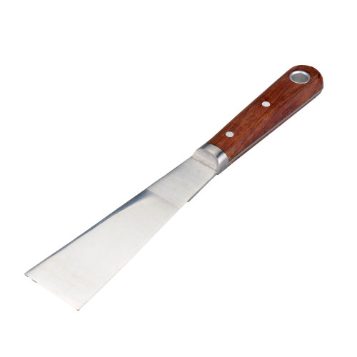 Plamuurmes, recht 37mm met houtenhandvat