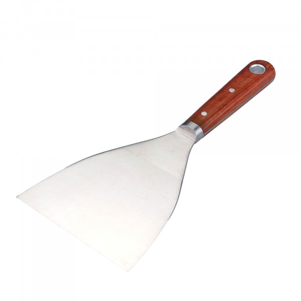 Plamuurmes 100mm met houtenhandvat