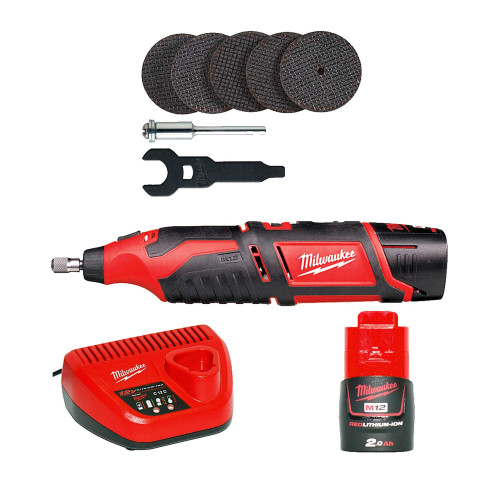 Milwaukee 12v 2.0ah accuboormachine set compleet