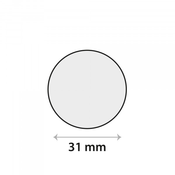Sensor gel sticker Ø 31mm, rond