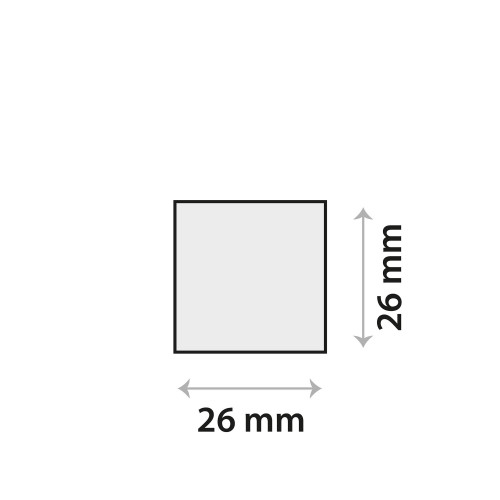 Sensor gel sticker 26 x 26mm, vierkant
