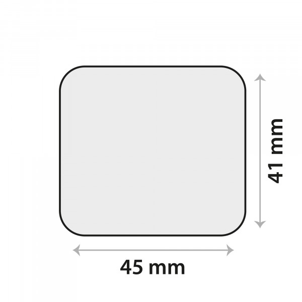 Sensor gel sticker 45 x 41mm, rechthoek