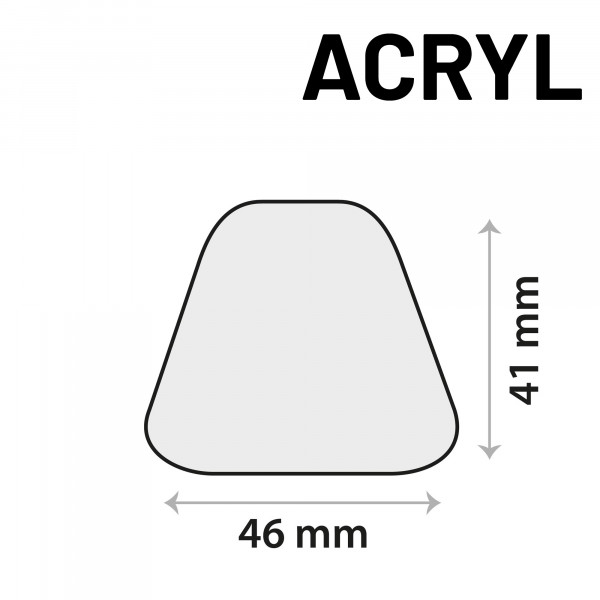 Sensor sticker zelfklevend acrylgel trapeziumvorm 46 x 41mm
