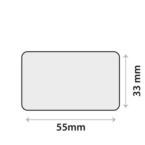 Sensor gel sticker 55x 33mm, rechthoek [5 st]
