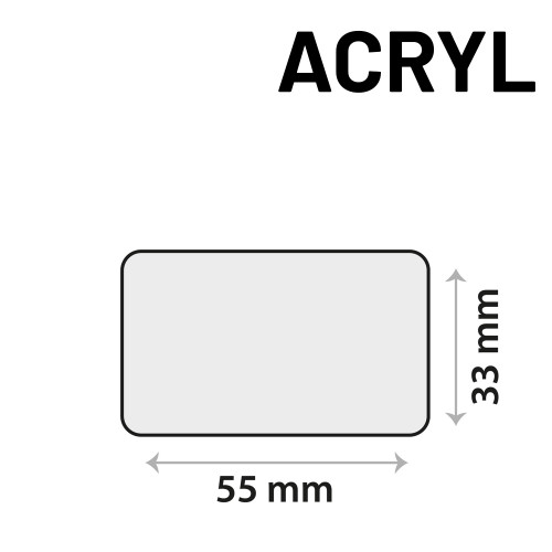 Sensor sticker zelfklevend acrylgel 55 x 33mm