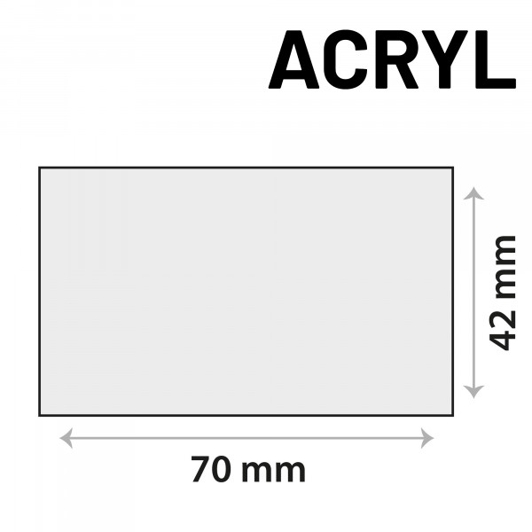 Sensor sticker zelfklevend acrylgel 70mm x 42mm