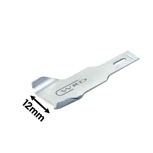 Beitelmes gebogen blad 12mm