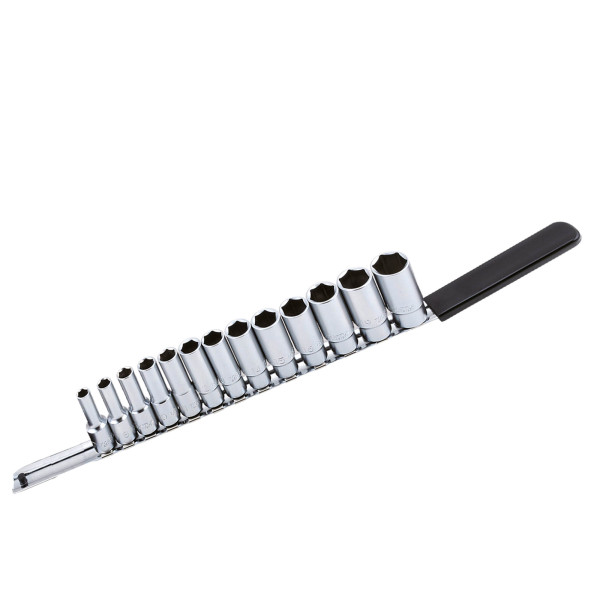 Toptul 13-delige diepe doppen-railset (3/8″ metrisch) 7-21mm