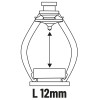 Ruitenwisserlichter diameter 15-60mm, lengte 12mm