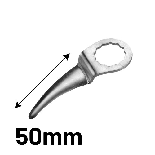 Mes Fein 50mm, gebogen, vlak            