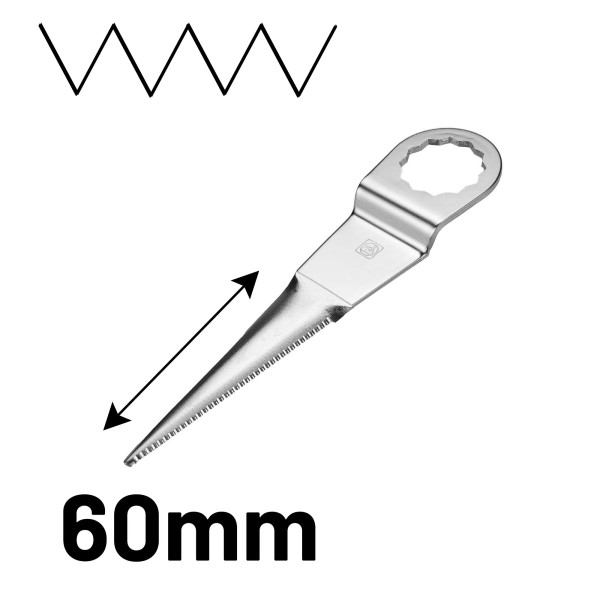 Fein mes 60mm Z-buiging, getand [081] type 2