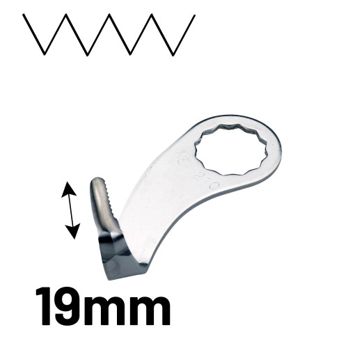 Fein mes U-vorm getand 19mm [210] 