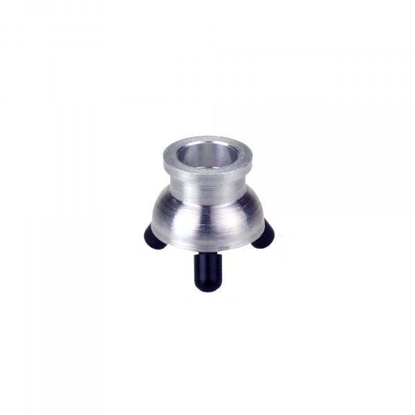 Suction cup with raised edge